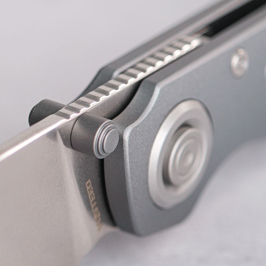 VOSTEED - Shilin Cutter Vanchor Lock - Gray Aluminum - Elmax Steel - 20