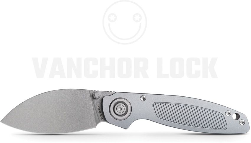 VOSTEED - Shilin Cutter Vanchor Lock - Gray Aluminum - Elmax Steel - 20