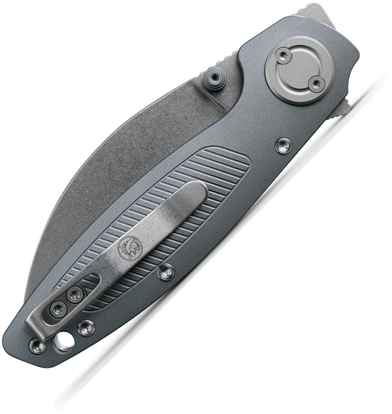 VOSTEED - Shilin Cutter Vanchor Lock - Gray Aluminum - Elmax Steel - 20