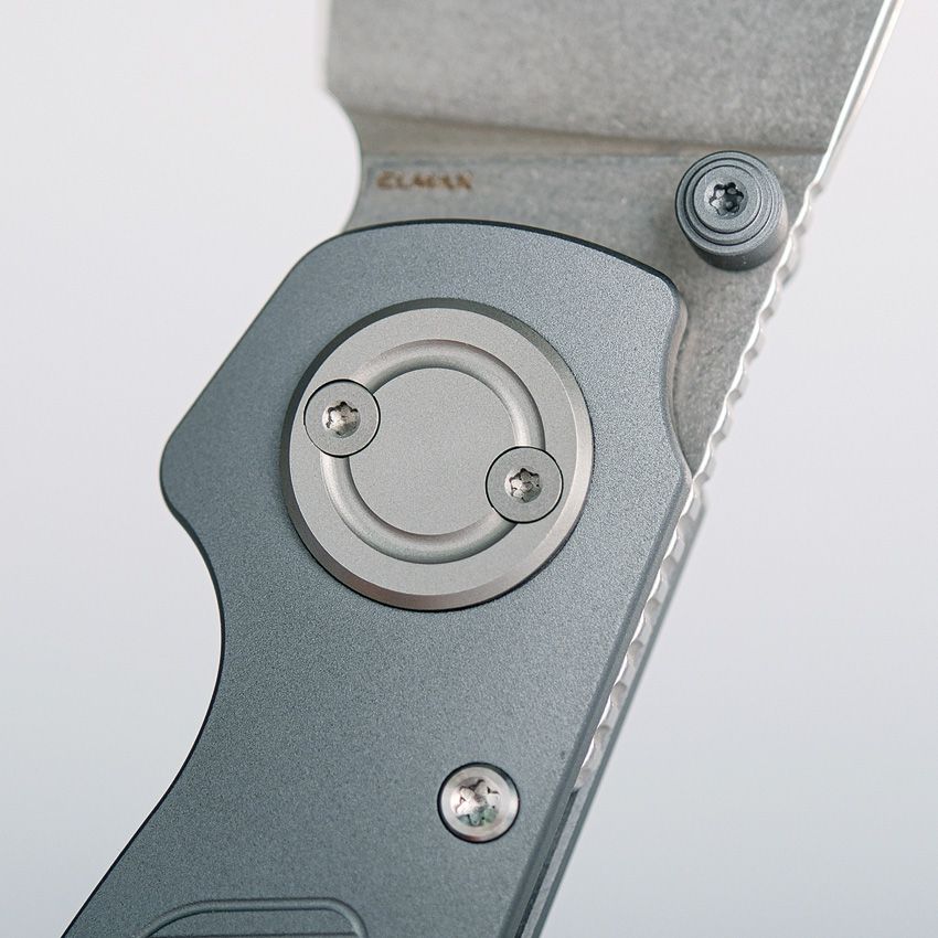 VOSTEED - Shilin Cutter Vanchor Lock - Gray Aluminum - Elmax Steel - 20