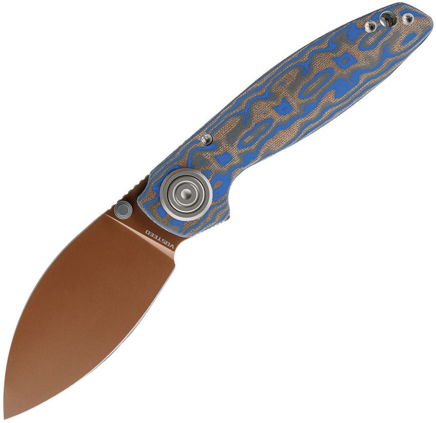 VOSTEED - Shilin Cutter Vanchor Lock - Ocean Micarta - 154CM - 15