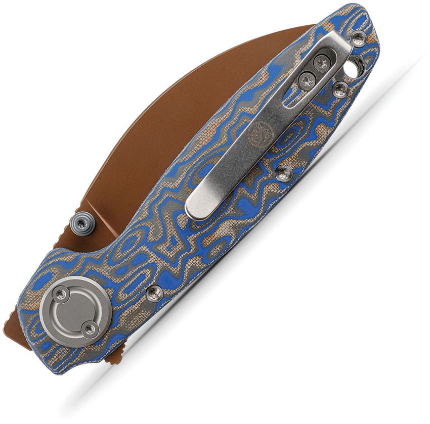 VOSTEED - Shilin Cutter Vanchor Lock - Ocean Micarta - 154CM - 15