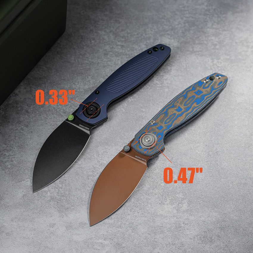 VOSTEED - Shilin Cutter Vanchor Lock - Ocean Micarta - 154CM - 15
