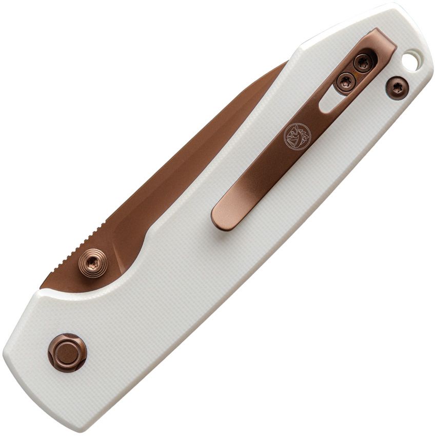 VOSTEED - Raccoon Top Linerlock - 14C28N - White G10 - 20