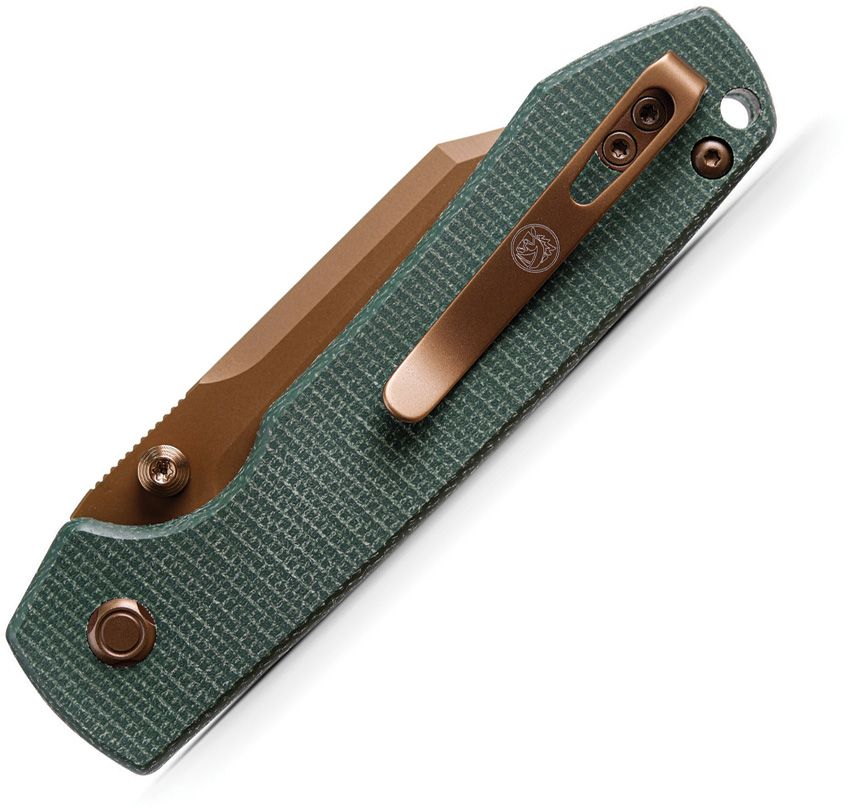 VOSTEED - Raccoon Top Linerlock - 14C28N - Green Micarta