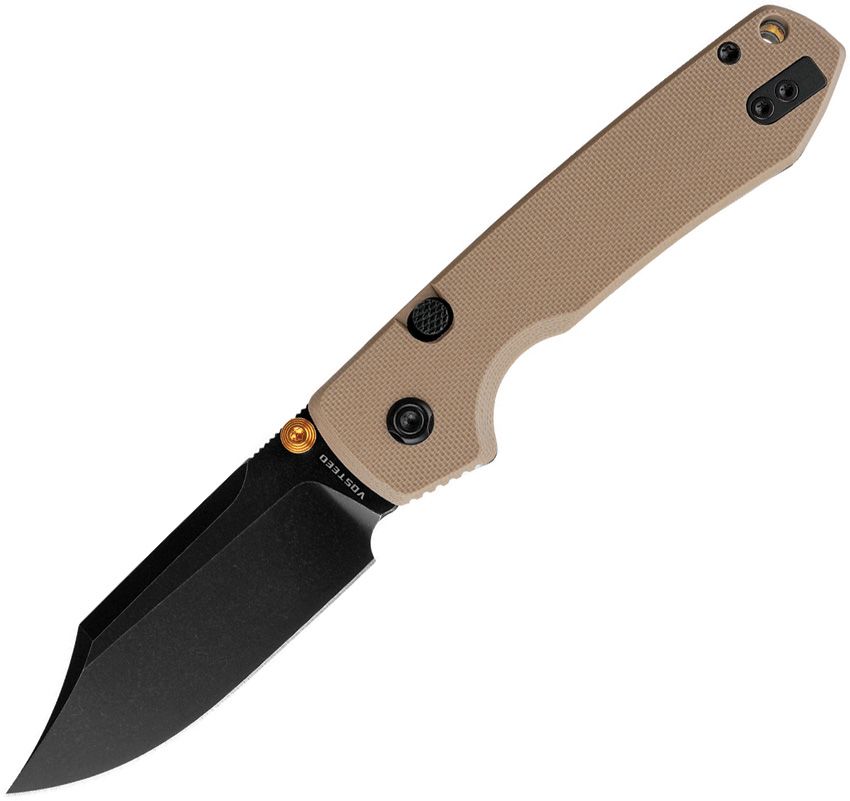 VOSTEED - Raccoon Top Linerlock - 14C28N - Sand G10 - 15