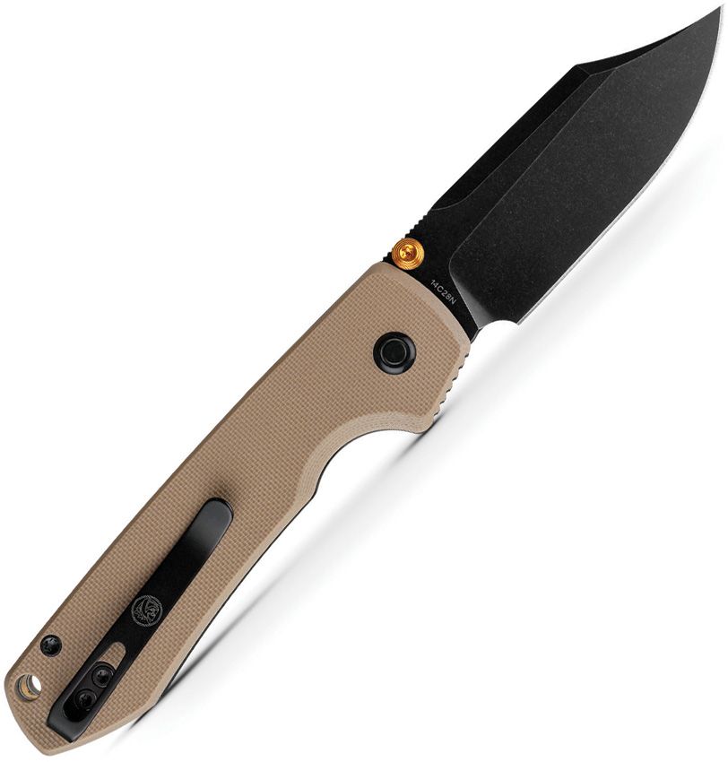 VOSTEED - Raccoon Top Linerlock - 14C28N - Sand G10 - 15