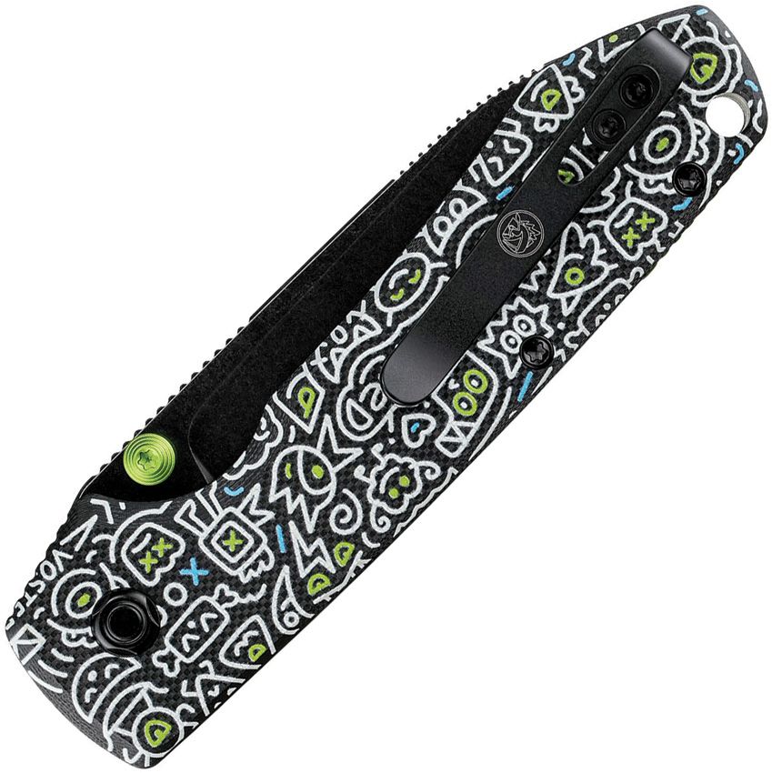 VOSTEED - Raccoon Top Linerlock - 14C28N - Doodle Monster G10 - 15
