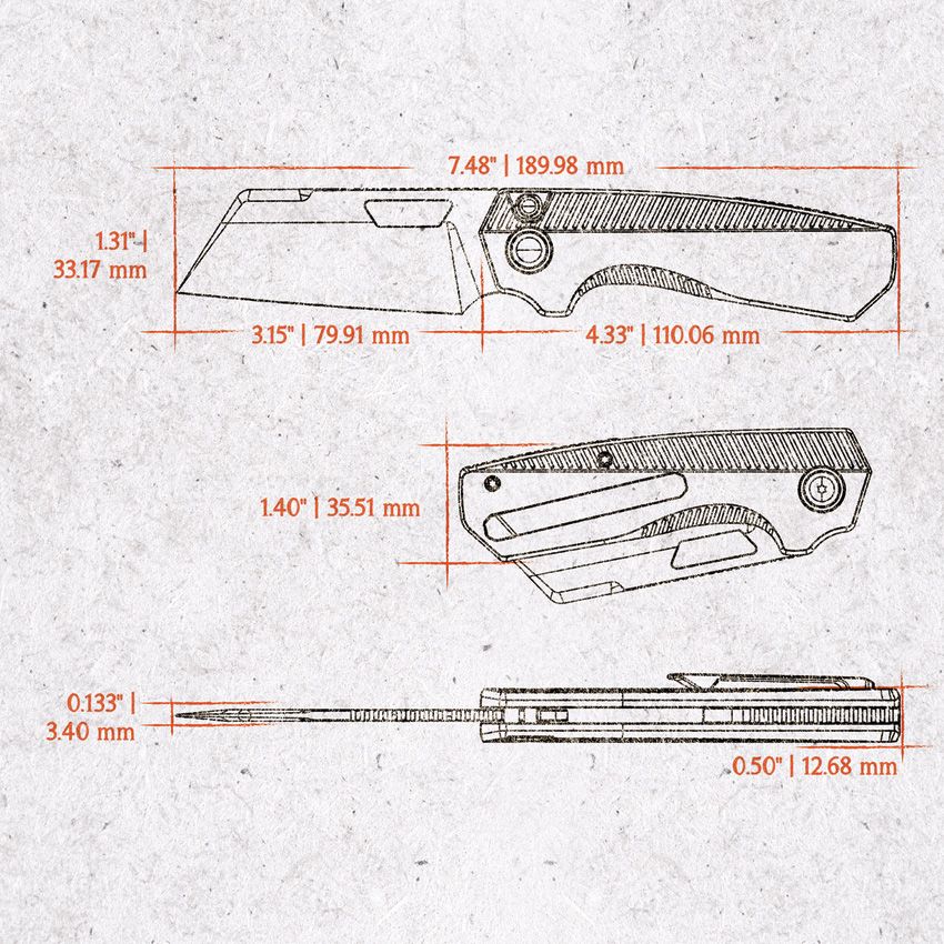 VOSTEED - Nip-L Top Linerlock Ti Blue - 15