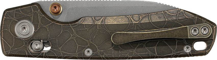 VOSTEED - Raccoon TiSlim Crossbar Lock - S35VN - Titanium - Copper Acid - 20