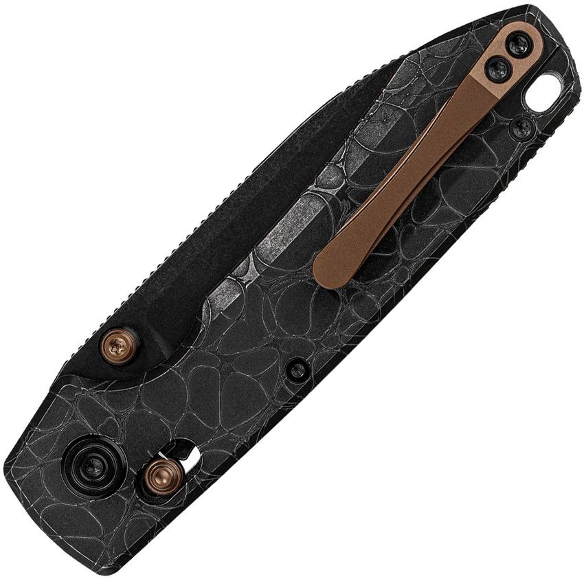 VOSTEED - Raccoon TiSlim Crossbar Lock - S35VN - Titanium - Black Acid - 20