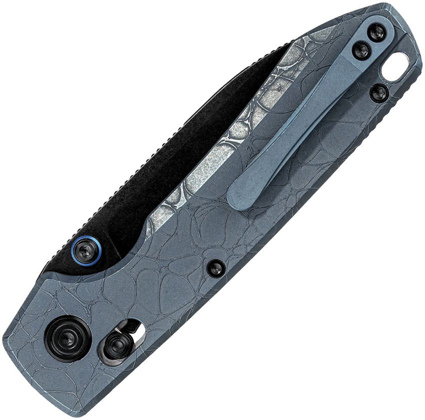 VOSTEED - Raccoon TiSlim Crossbar Lock - S35VN - Titanium - Blue - 20