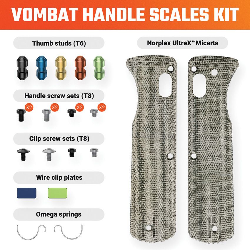 VOSTEED - Vombat Handle Scales Micarta - 20