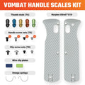 VOSTEED - Vombat Handle Scales Gray G10 - 20