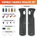 VOSTEED - Vombat Handle Scales Carbon Fiber - 20