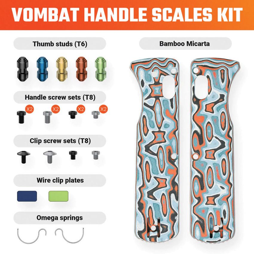 VOSTEED - Vombat Handle Scales Canyon Micarta - 20