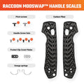 VOSTEED - Raccoon ModSwap Handle Scales - Carbon Fiber - 25