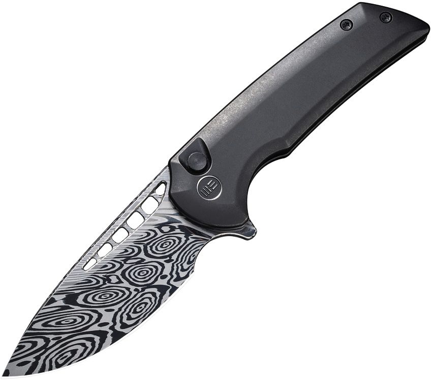 WE KNIFE CO LTD - Mini Malice Button Lock Damascus - Close Out