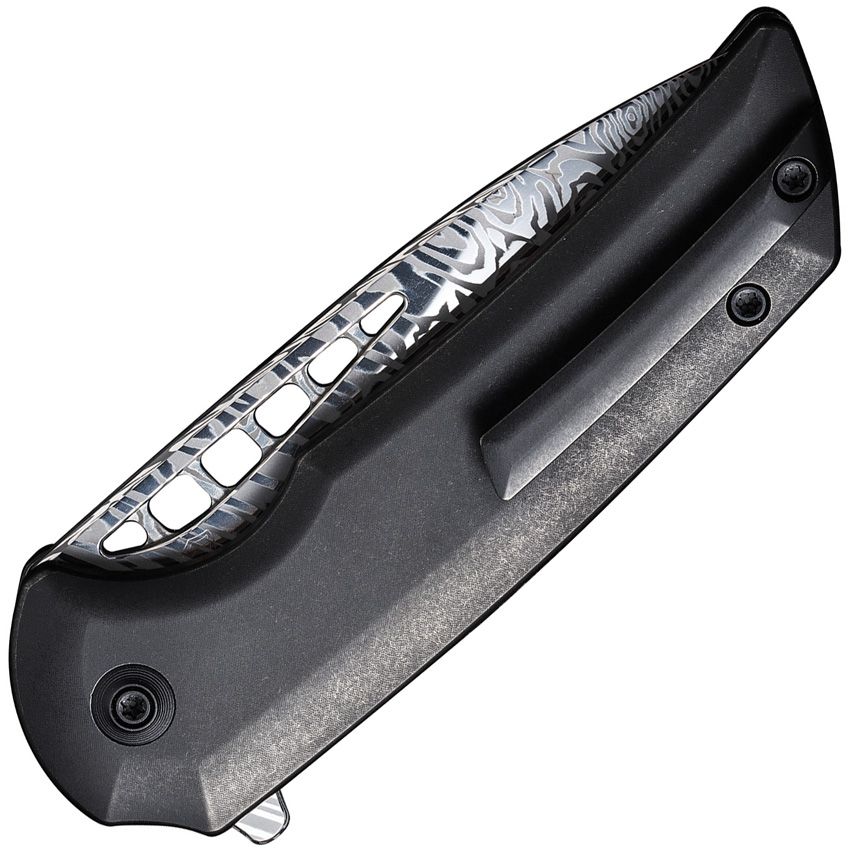 WE KNIFE CO LTD - Mini Malice Button Lock Damascus - Close Out