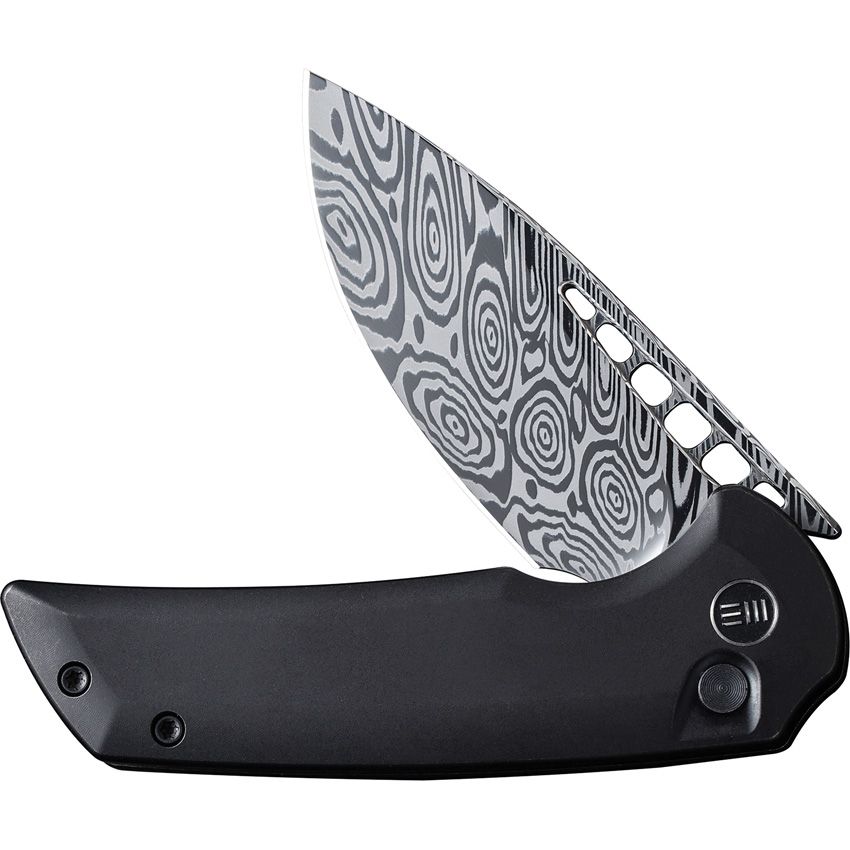 WE KNIFE CO LTD - Mini Malice Button Lock Damascus - Close Out