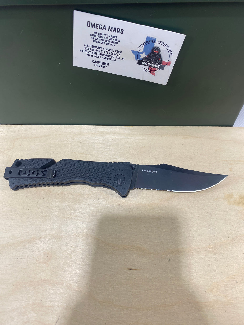 SOG Trident A/O #SG3. Light Usage
