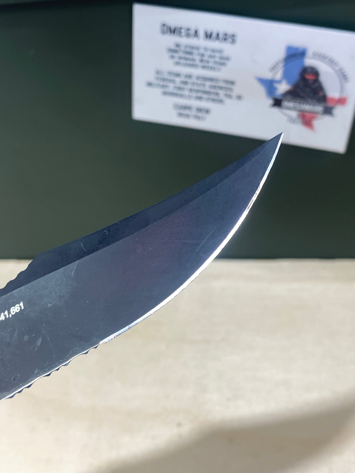 SOG Trident A/O #SG3. Light Usage