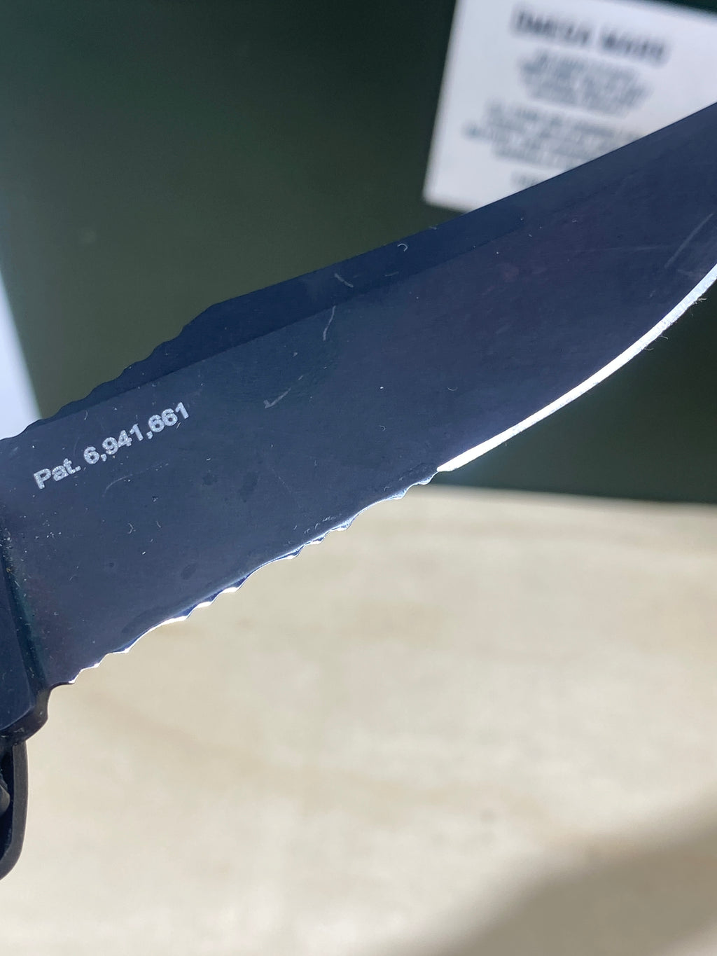 SOG Trident A/O #SG3. Light Usage