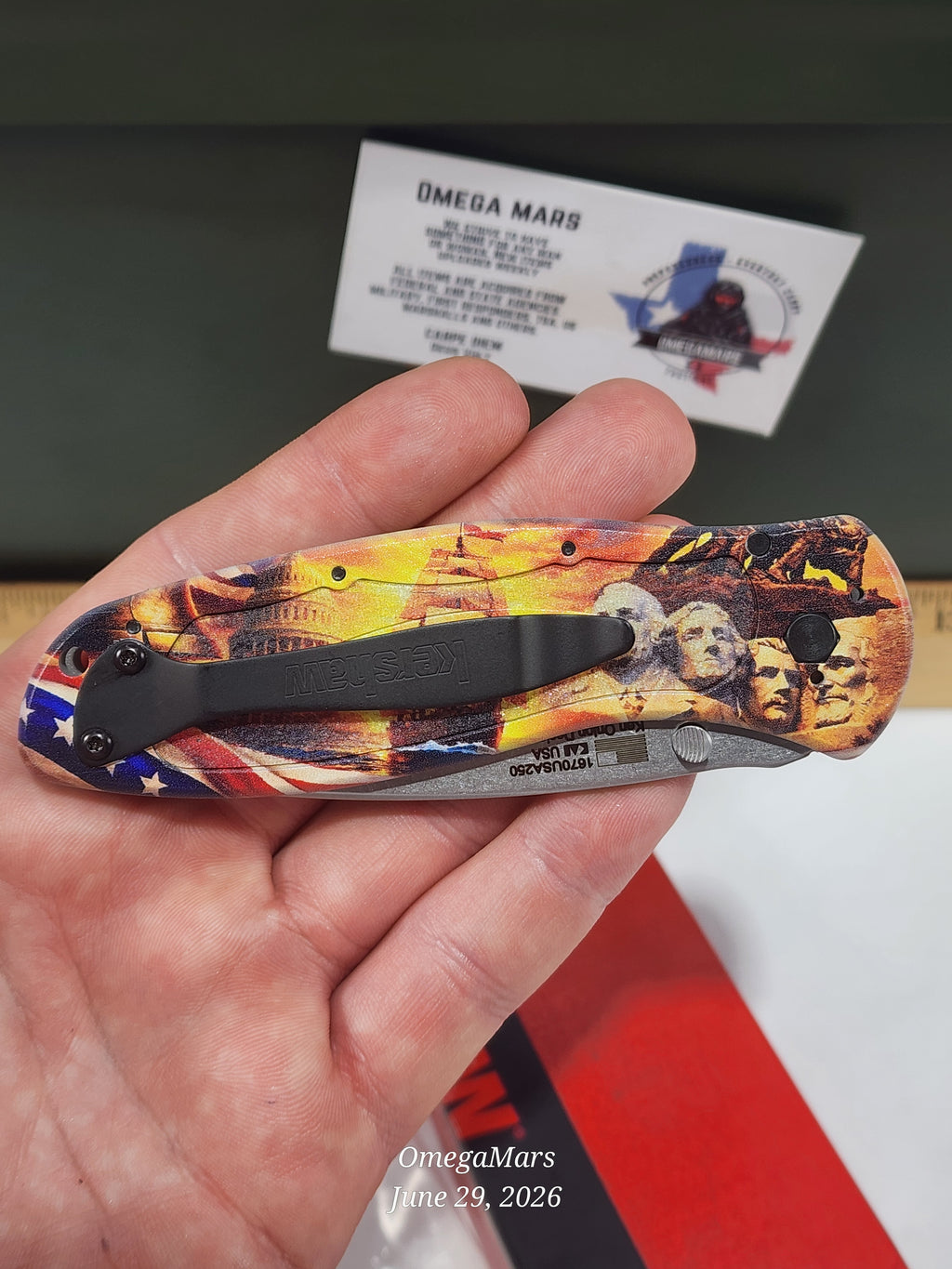 KERSHAW Blur USA 250th Anniversary KS1670USA250