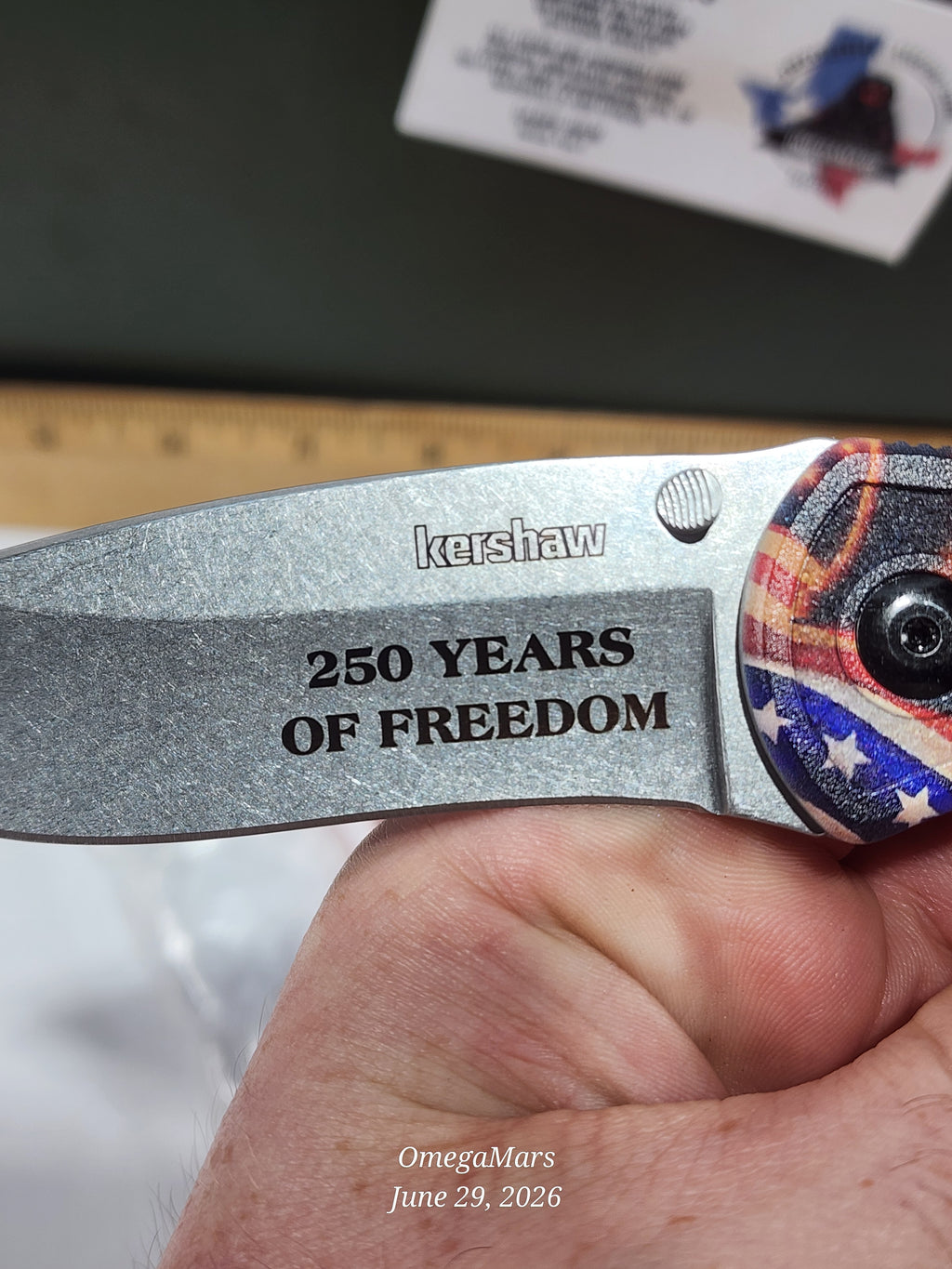 KERSHAW Blur USA 250th Anniversary KS1670USA250